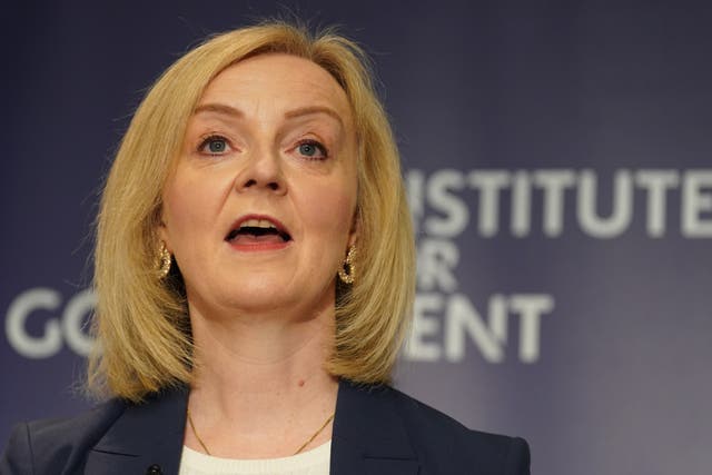 <p>Liz Truss will call for a return to ‘Conservative values’ (PA)</p>