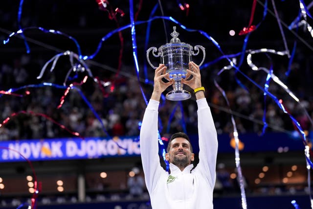 Novak Djokovic won a fourth US Open title (Manu Fernandez/AP)