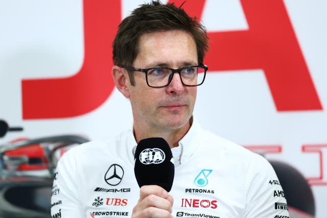 <p>Mercedes chief Andrew Shovlin has one eye set on next year’s car development</p>